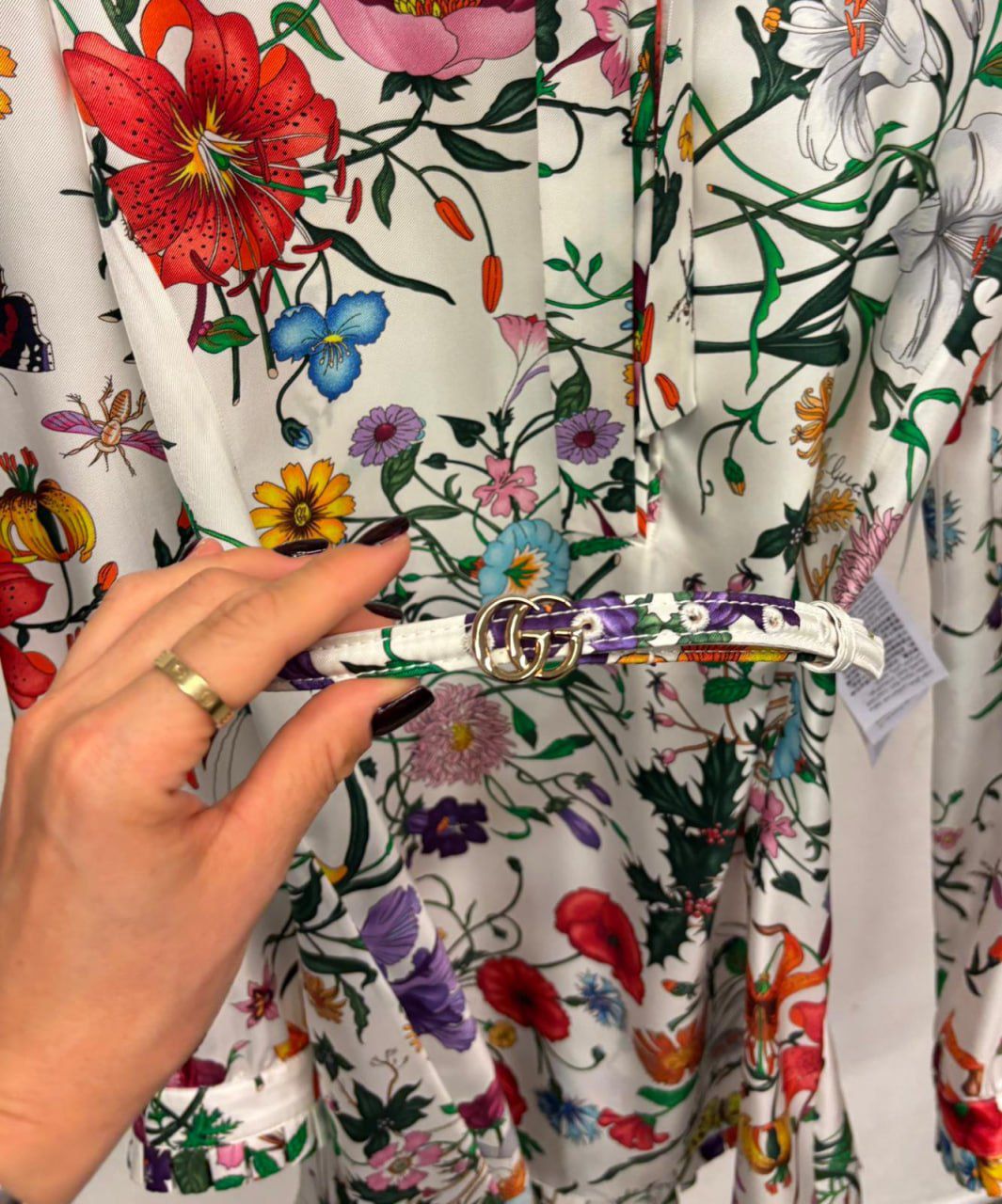 Flora Print Silk Dress