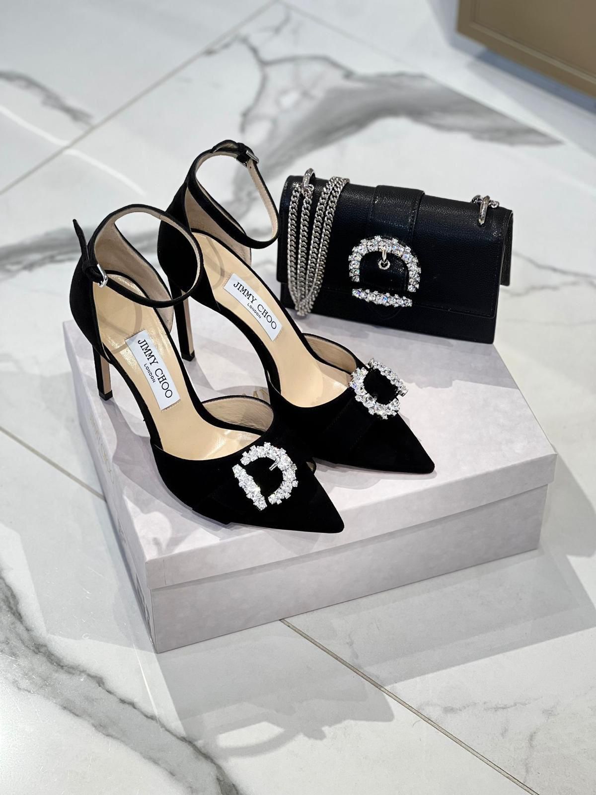 Bing 100 Suede Mules and Varenne Clutch
