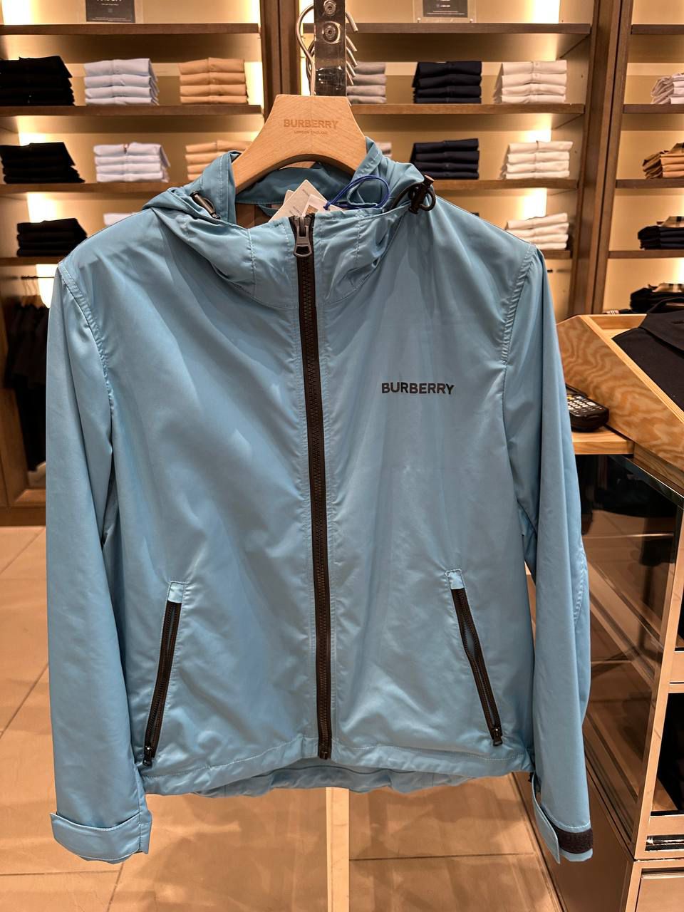 Logo Detail Hooded Jacket