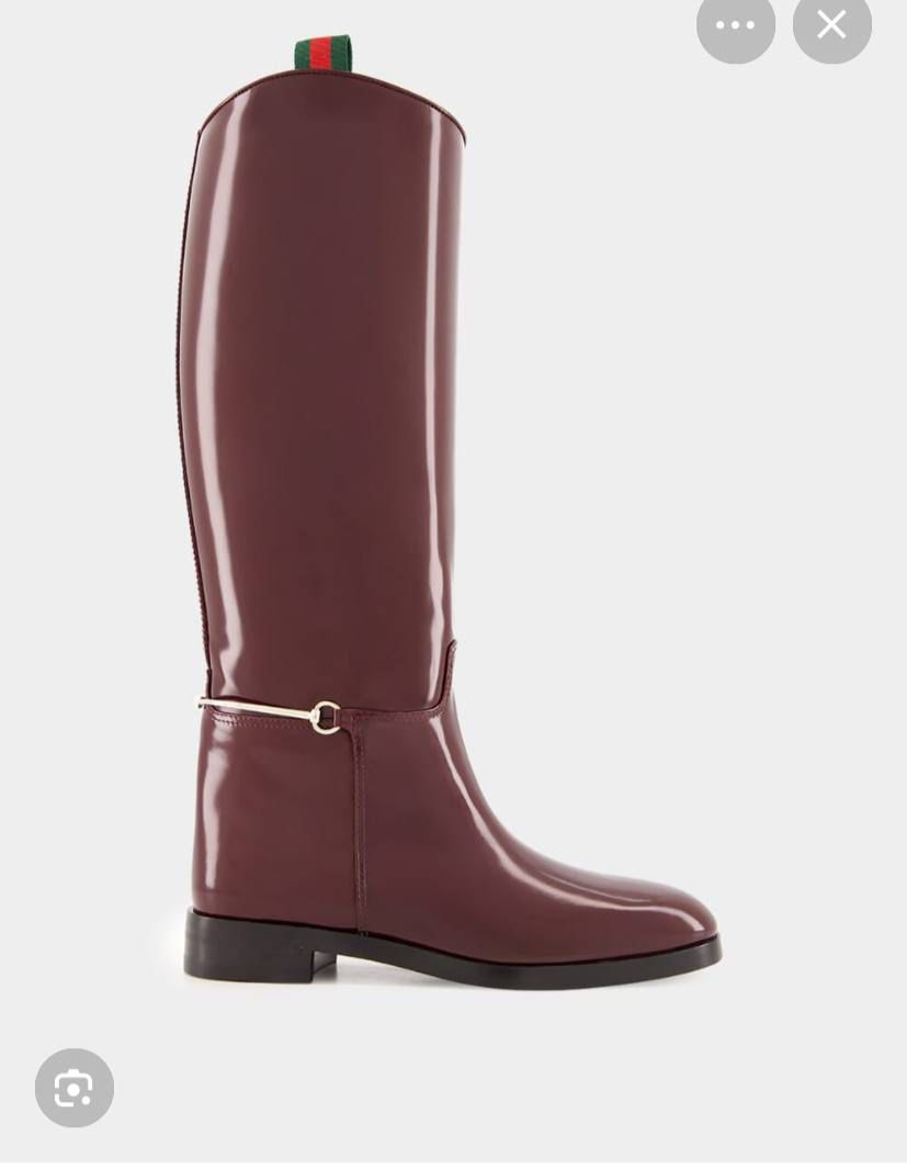 Horsebit knee-high boot