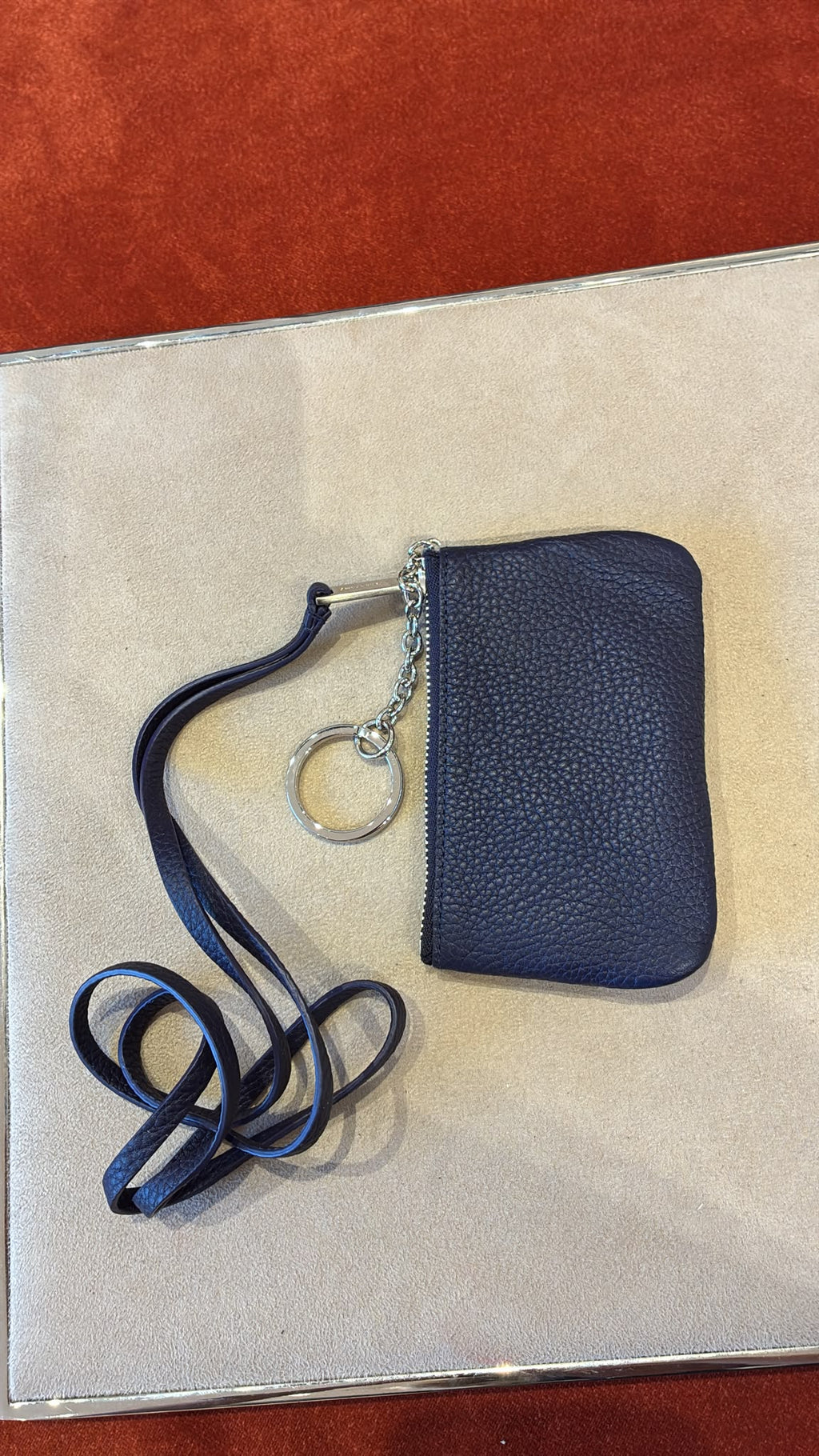 Ferragamo Leather Lanyard Pouch