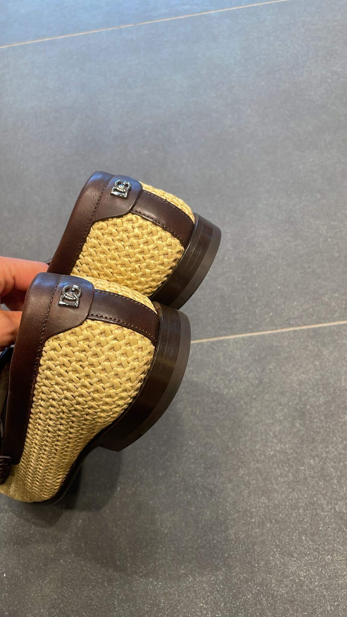 Woven Raffia Penny Loafers