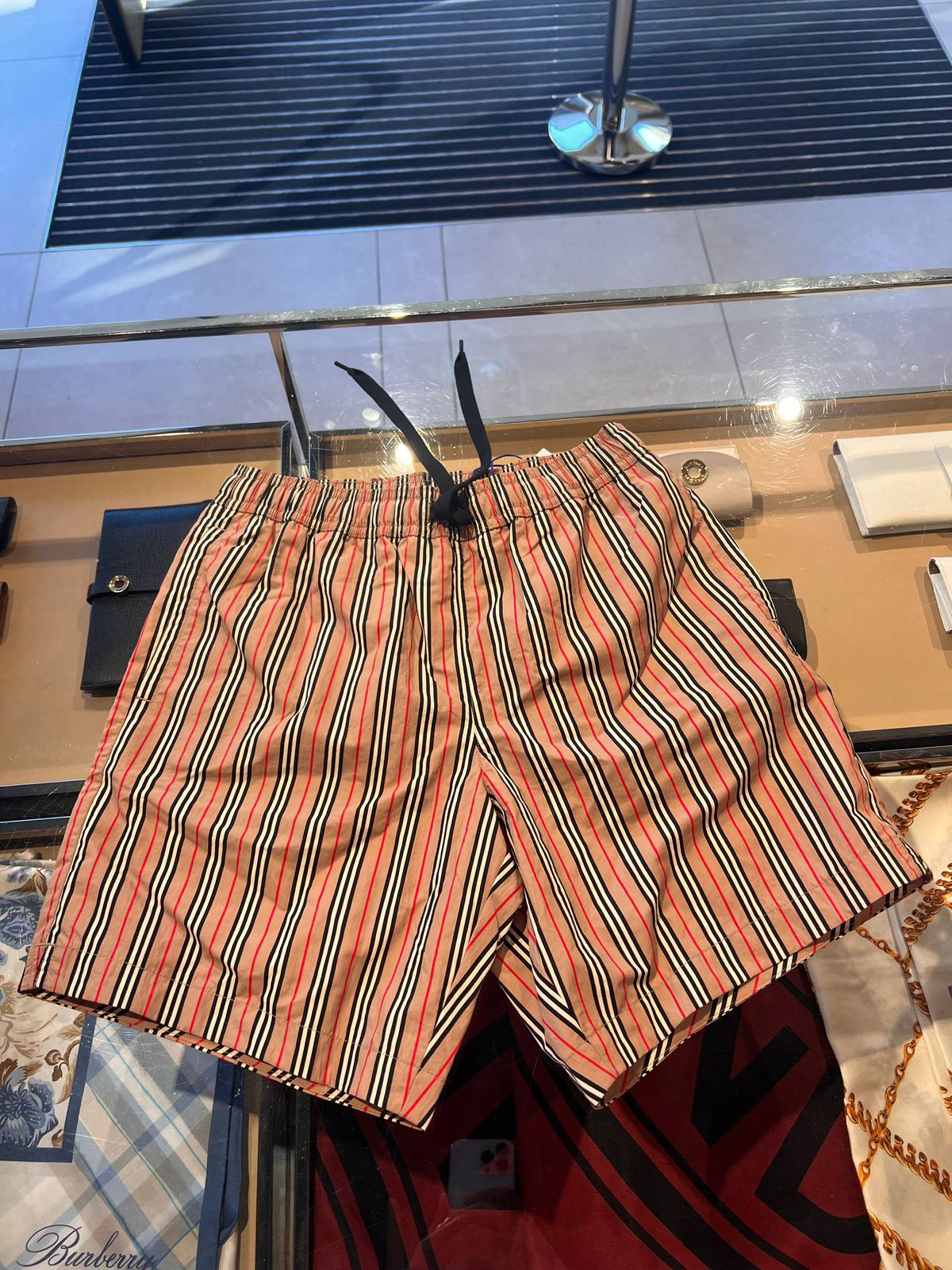 Icon Stripe Drawcord Swim Shorts