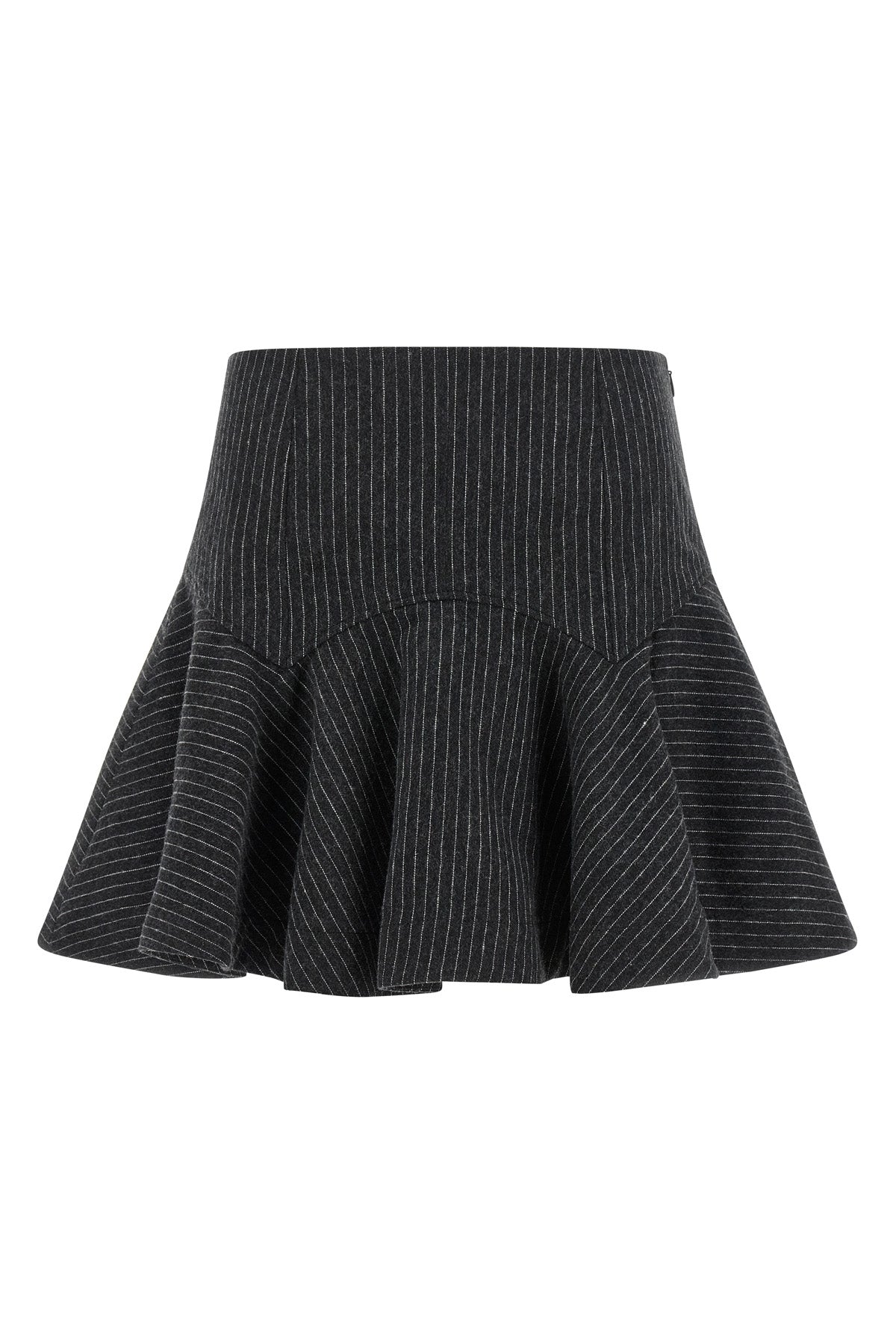 Pinstriped flannel skirt