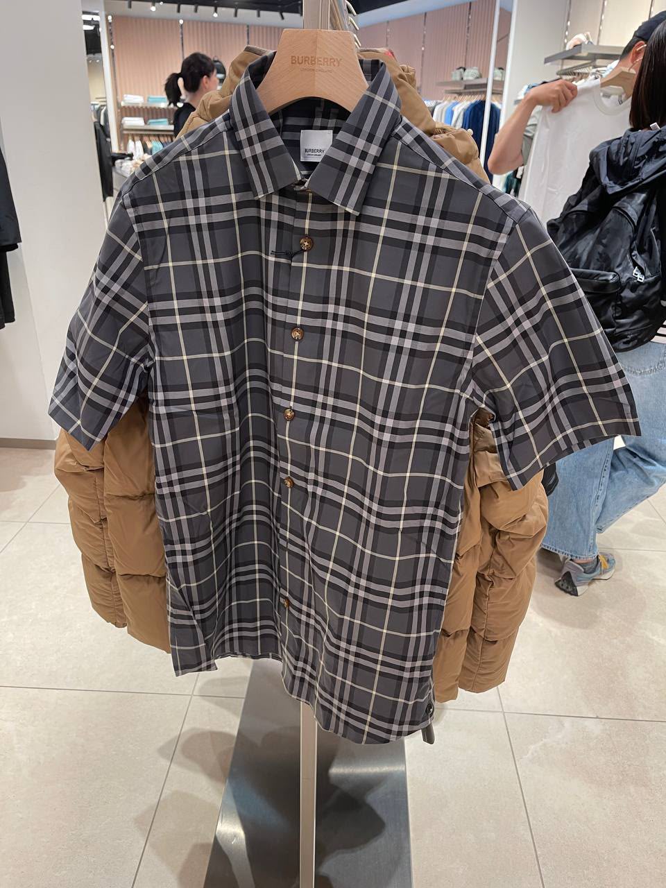 Check Cotton Short-sleeve Shirt