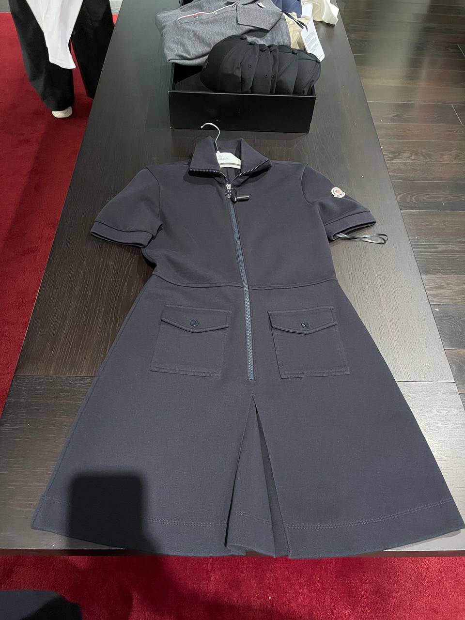 Zip-Front Polo Dress