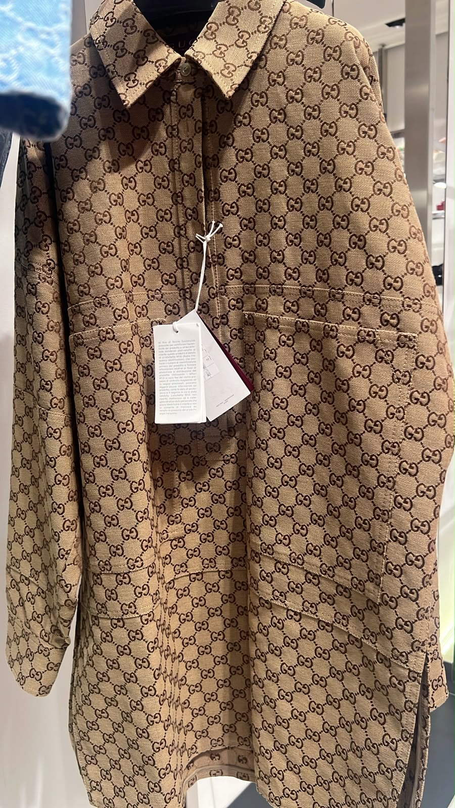 GG Canvas Oversized Shirt