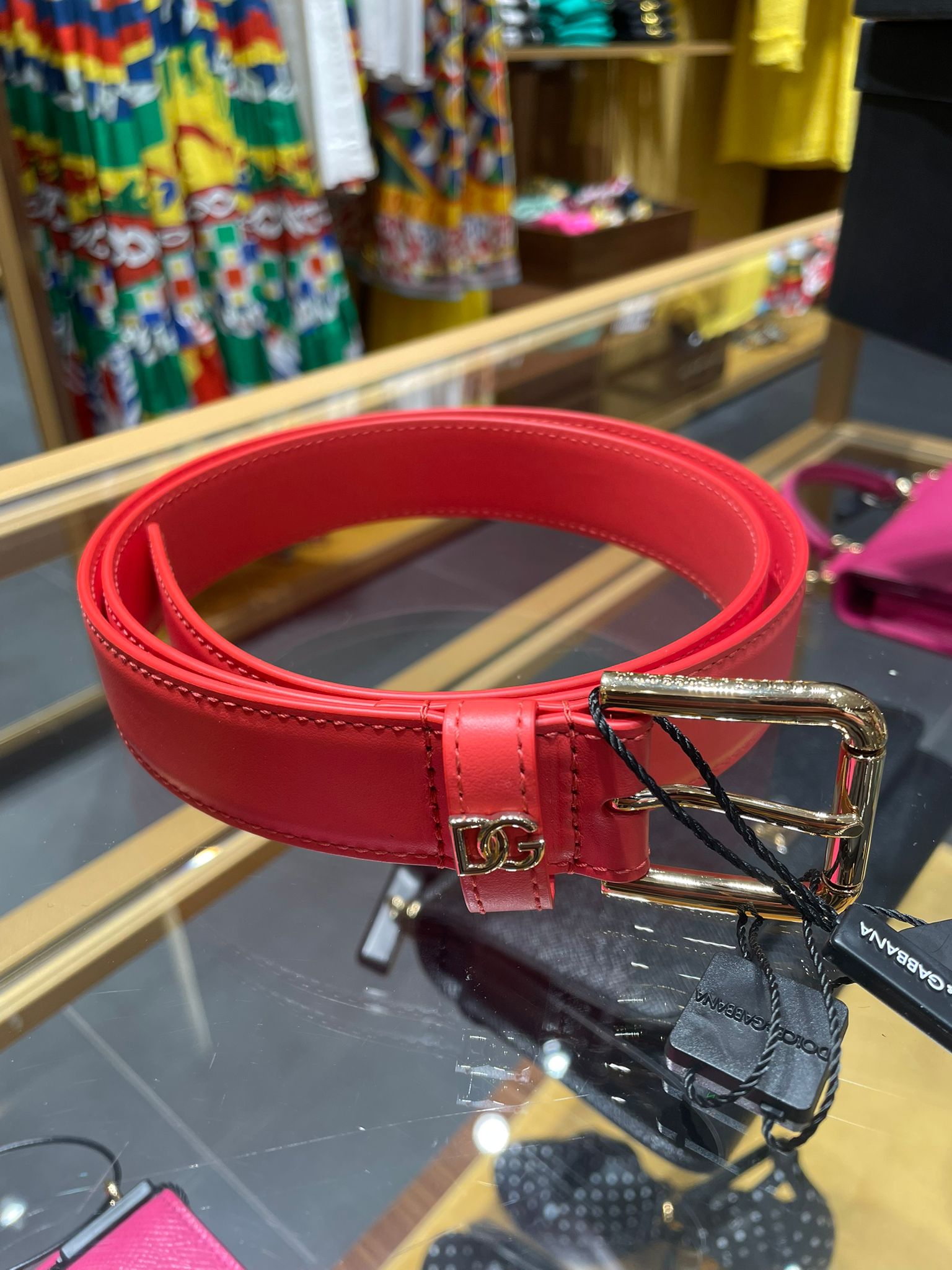 DG Logo Leather Belt
