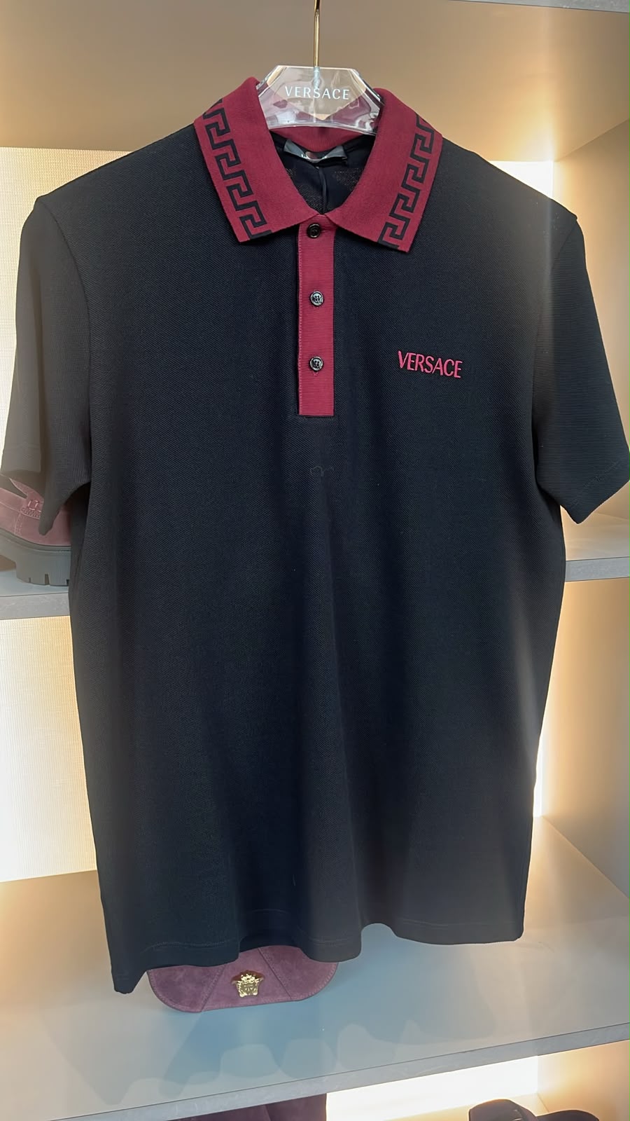 Greca Collar Polo Shirt