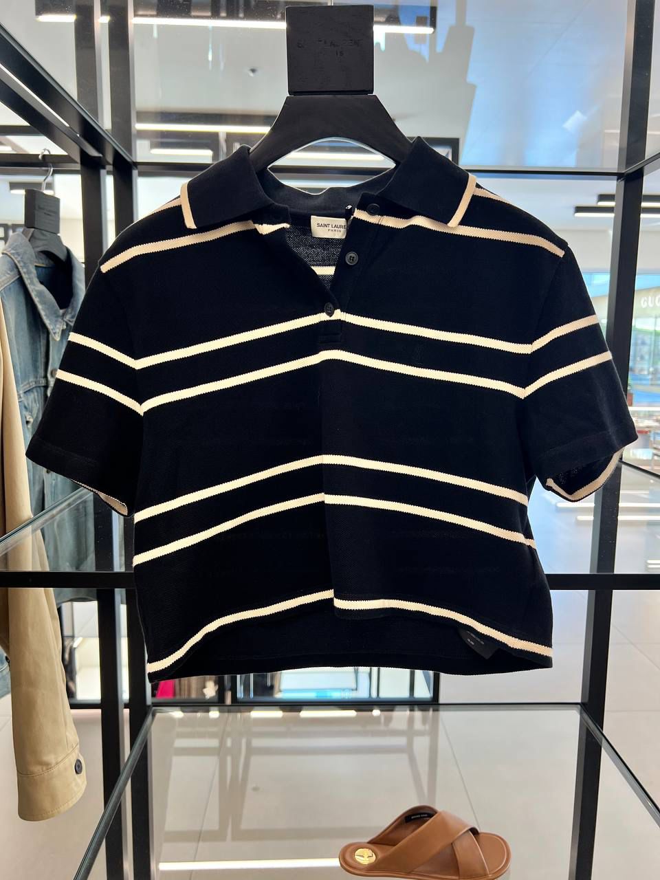 Striped Polo Shirt in Piqué