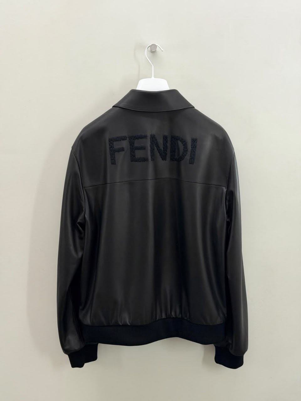 Faux Leather Bomber Jacket