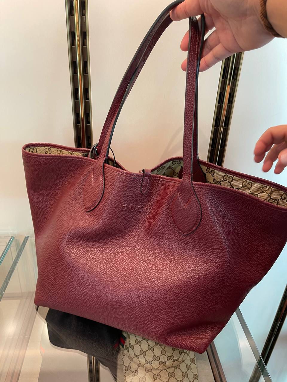 Reversible Leather Tote