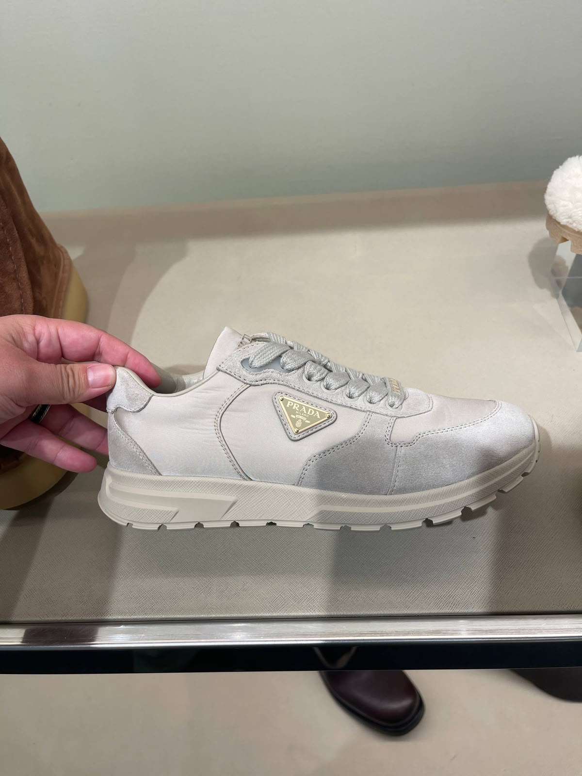 Downtown Suede and Re-Nylon Sneakers