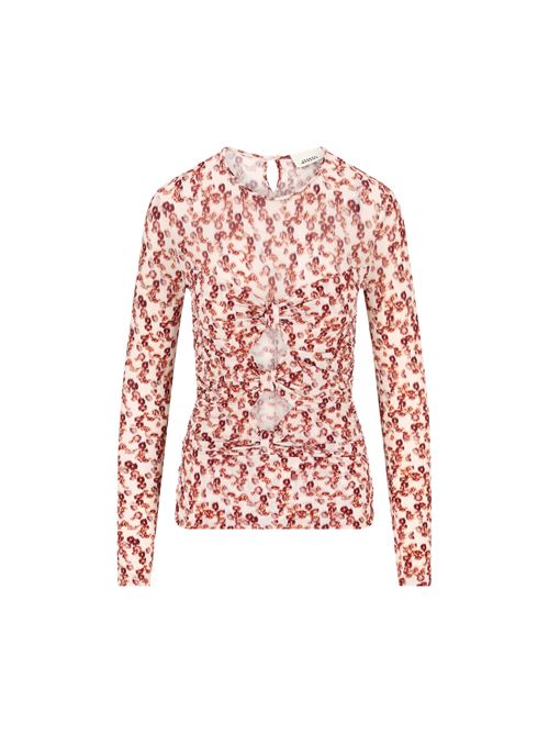 Top realizzato in misto viscosa