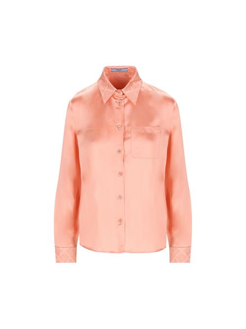 Camicia realizzata in viscosa e seta