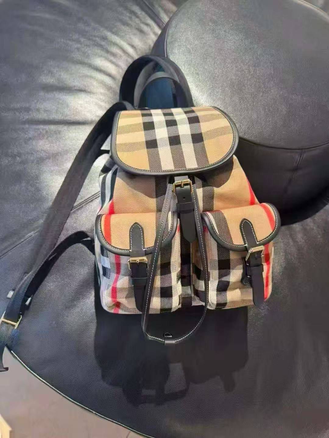 Vintage Check Backpack