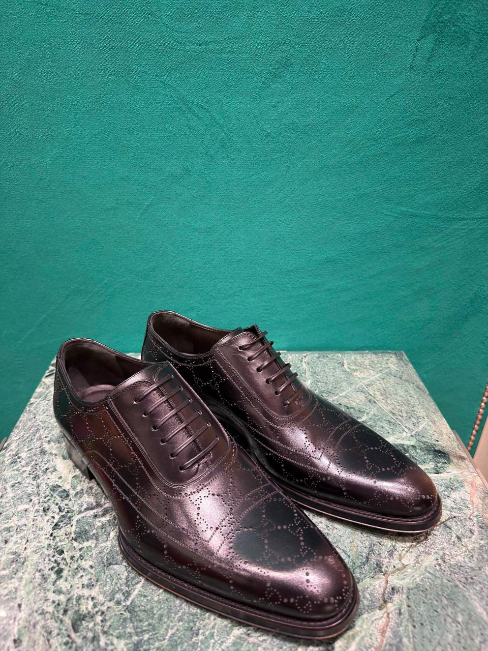GG Embossed Lace-Up Shoe