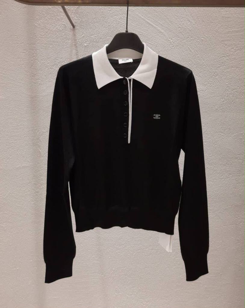 Triomphe Polo Sweater in Wool