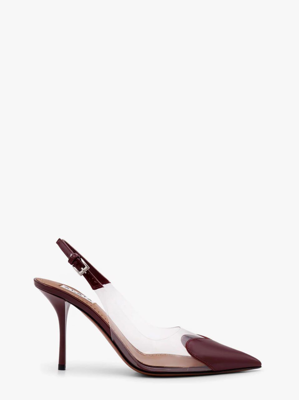 Clear Panel Slingback Stiletto Heels