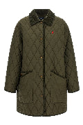 Quilted Padded Jacket With Embroidery