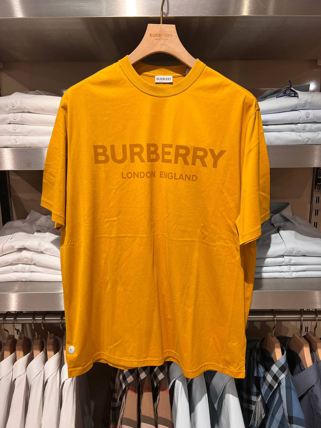 Burberry Logo Print Cotton T-shirt