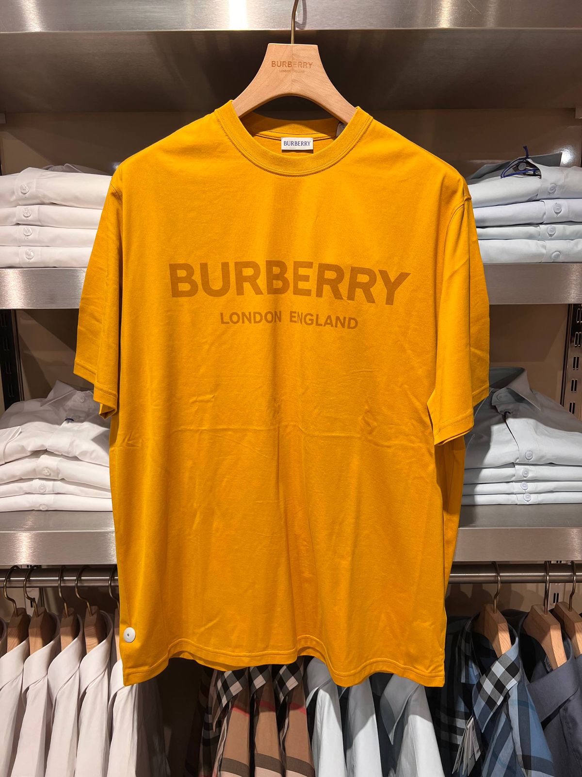 Burberry Logo Print Cotton T-shirt