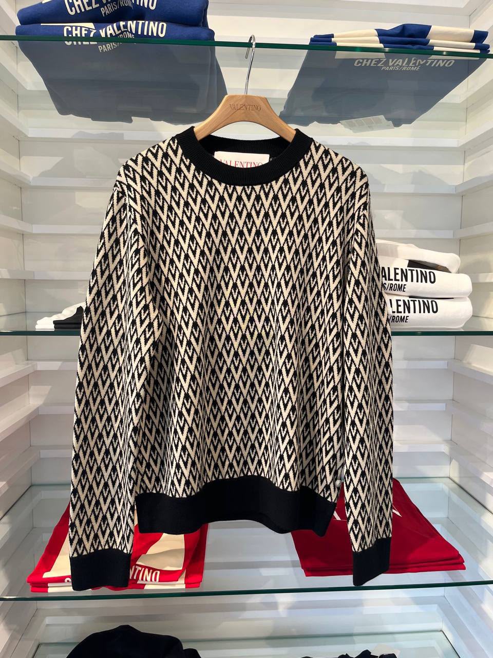 VLogo Signature Jacquard Sweater