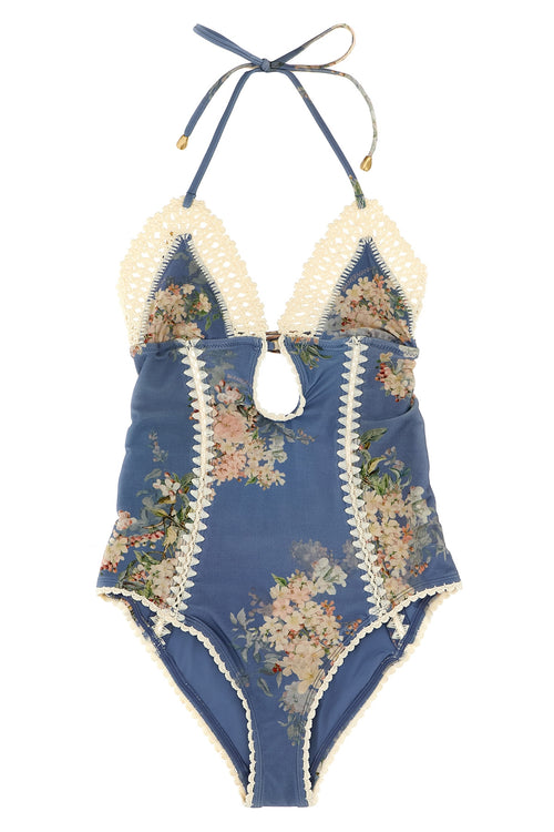 ZIMMERMANN 'Cascadian Keyhole Crochet' one-piece swimsuit For Women 80% polyamide, 20% elastane