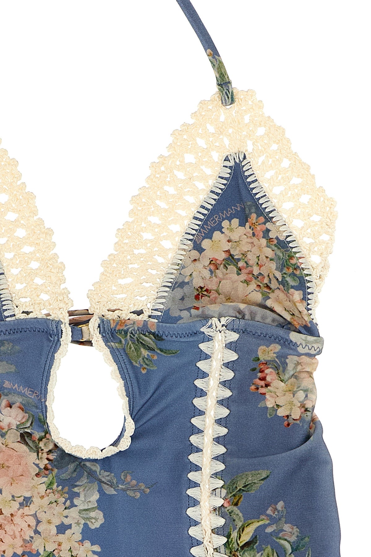 ZIMMERMANN 'Cascadian Keyhole Crochet' one-piece swimsuit