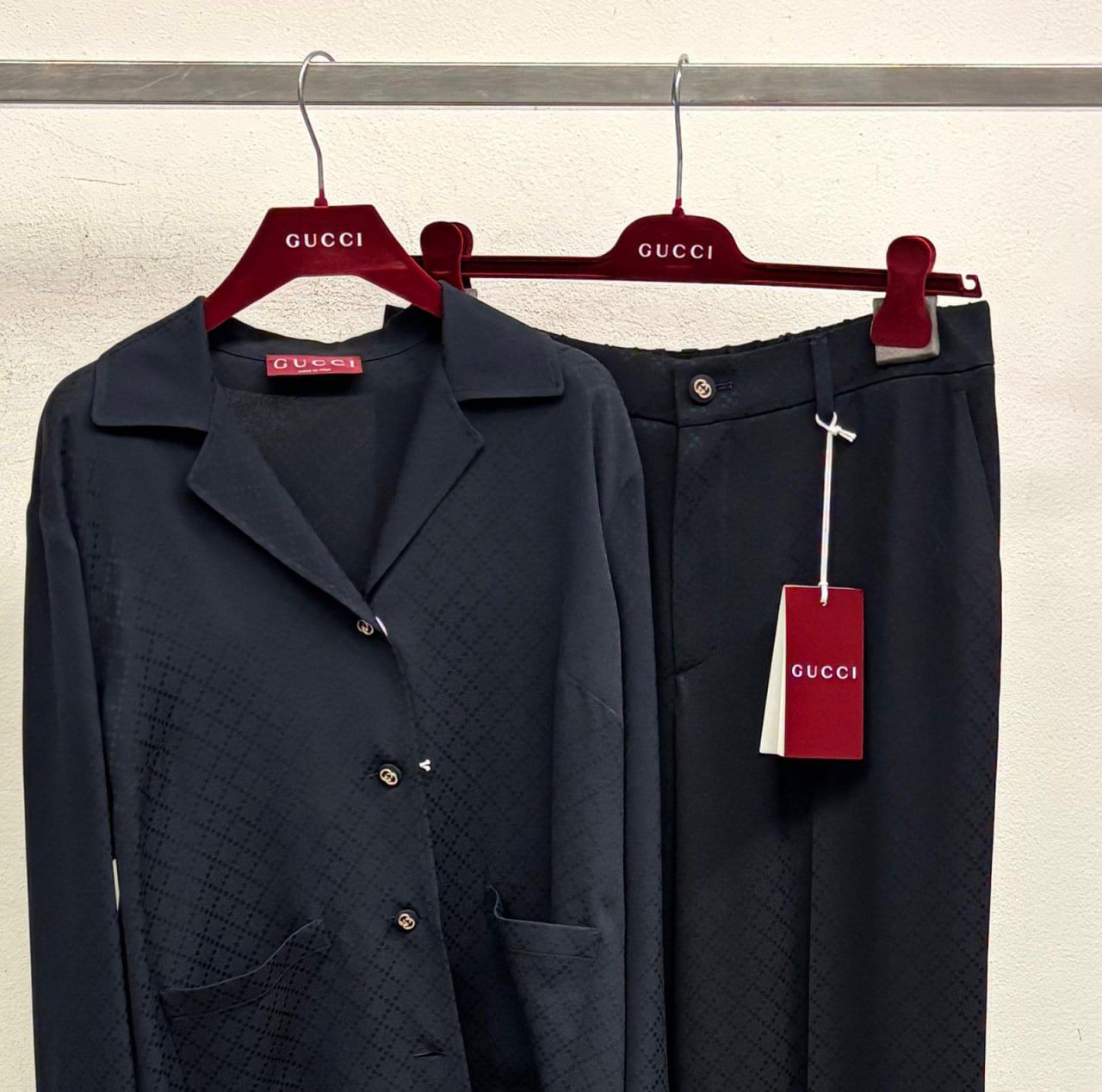GG Monogram Silk Pajama Set