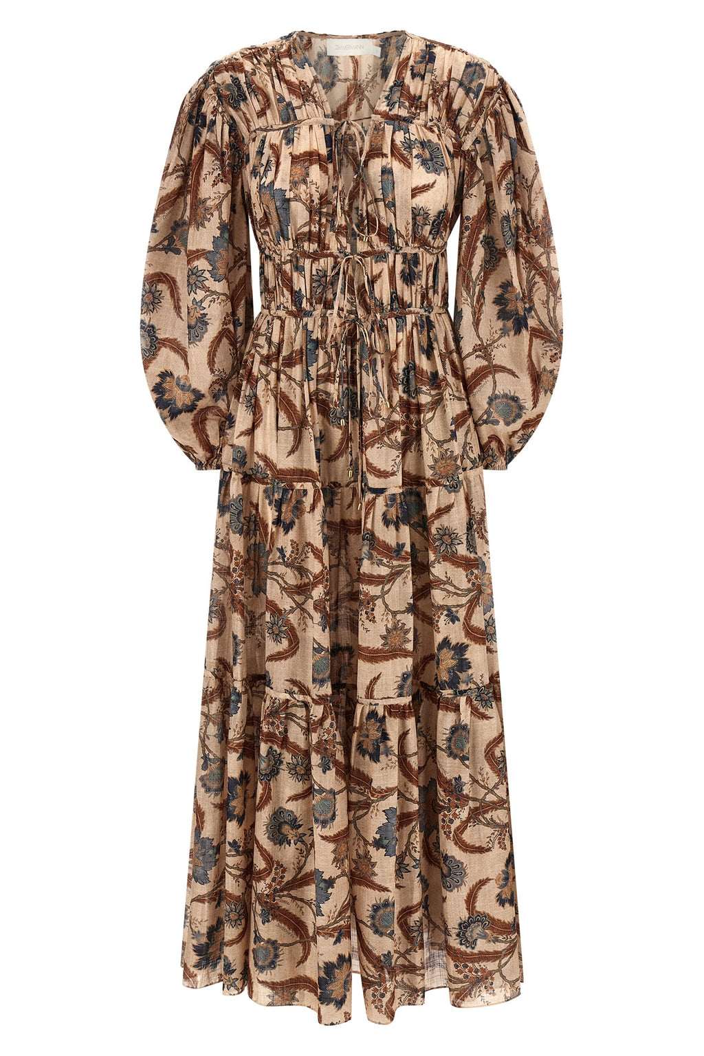 ZIMMERMANN 'Ascension Tie Billow Maxi' dress For Women 100% cotton