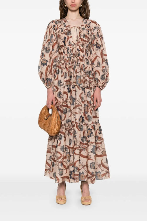ZIMMERMANN 'Ascension Tie Billow Maxi' dress For Women 100% cotton