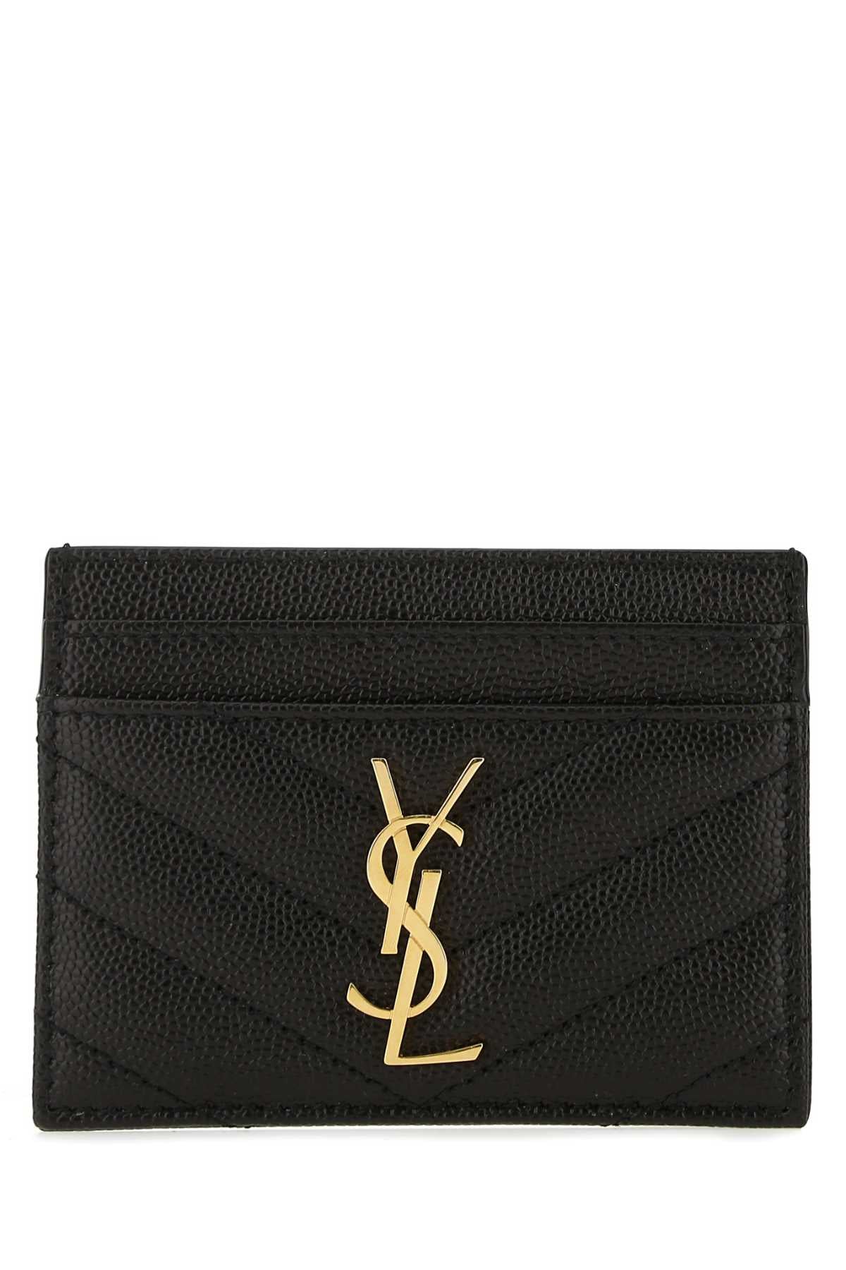 SAINT LAURENT PORTAFOGLIO For Women Exterior: 100% Calf Finishing: Golden metal