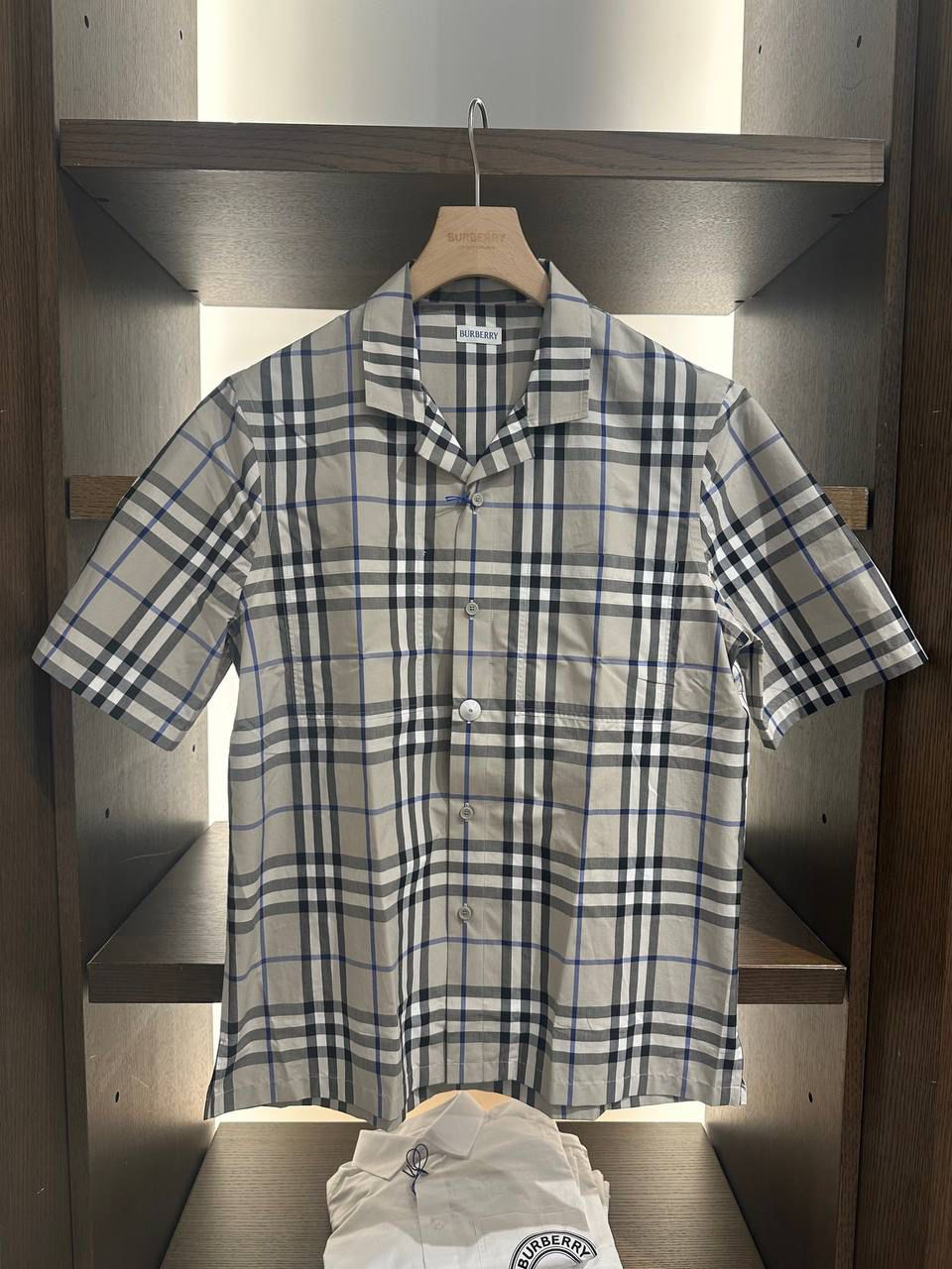 Check Cotton Short-Sleeve Shirt