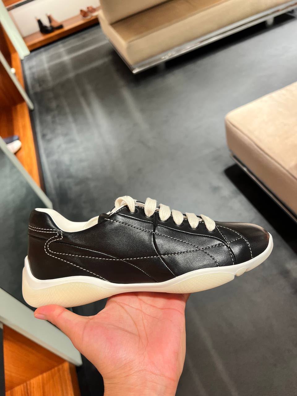 Quilted Leather Sneakers
