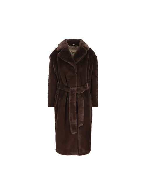 Cappotto in Simil Pelliccia Effetto Castoro