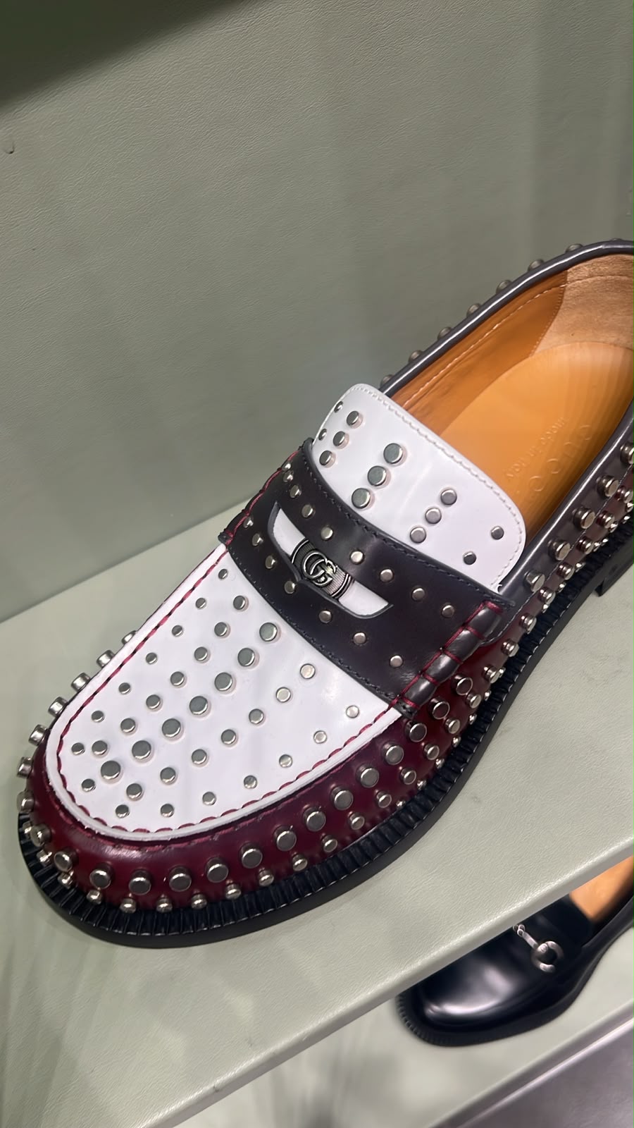 Studded Leather Loafer