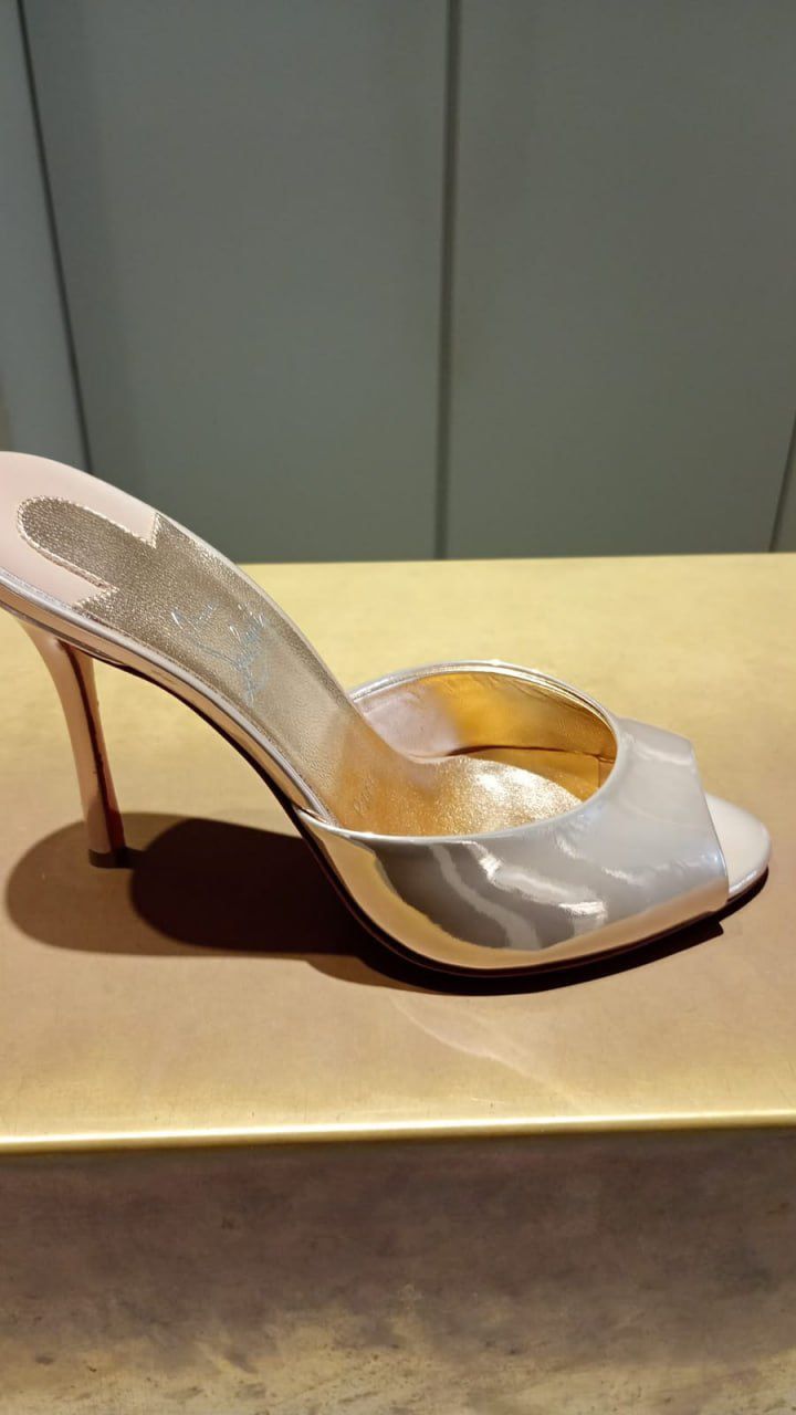 Gold Metallic Mule