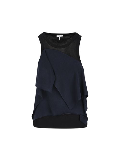 Top in leggero misto viscosa a coste