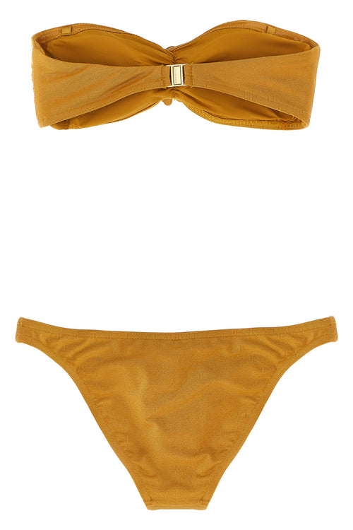 ZIMMERMANN 'Lucky Bandeau Flower' bikini For Women 51% nylon 25% me 24% sp