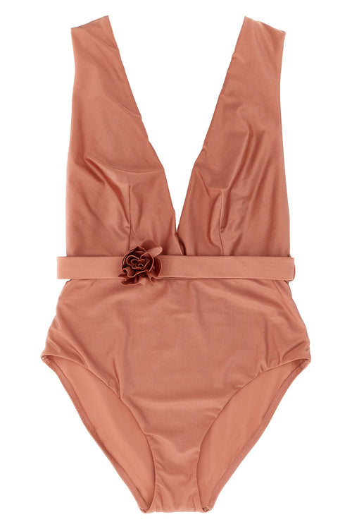ZIMMERMANN 'Lucky Plunge Flower' one-piece swimsuit For Women 80% polyamide, 20% elastane