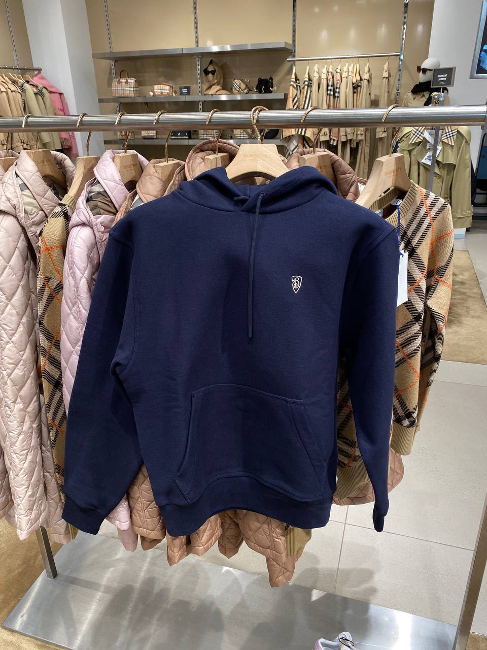 Shield Logo Cotton Hoodie
