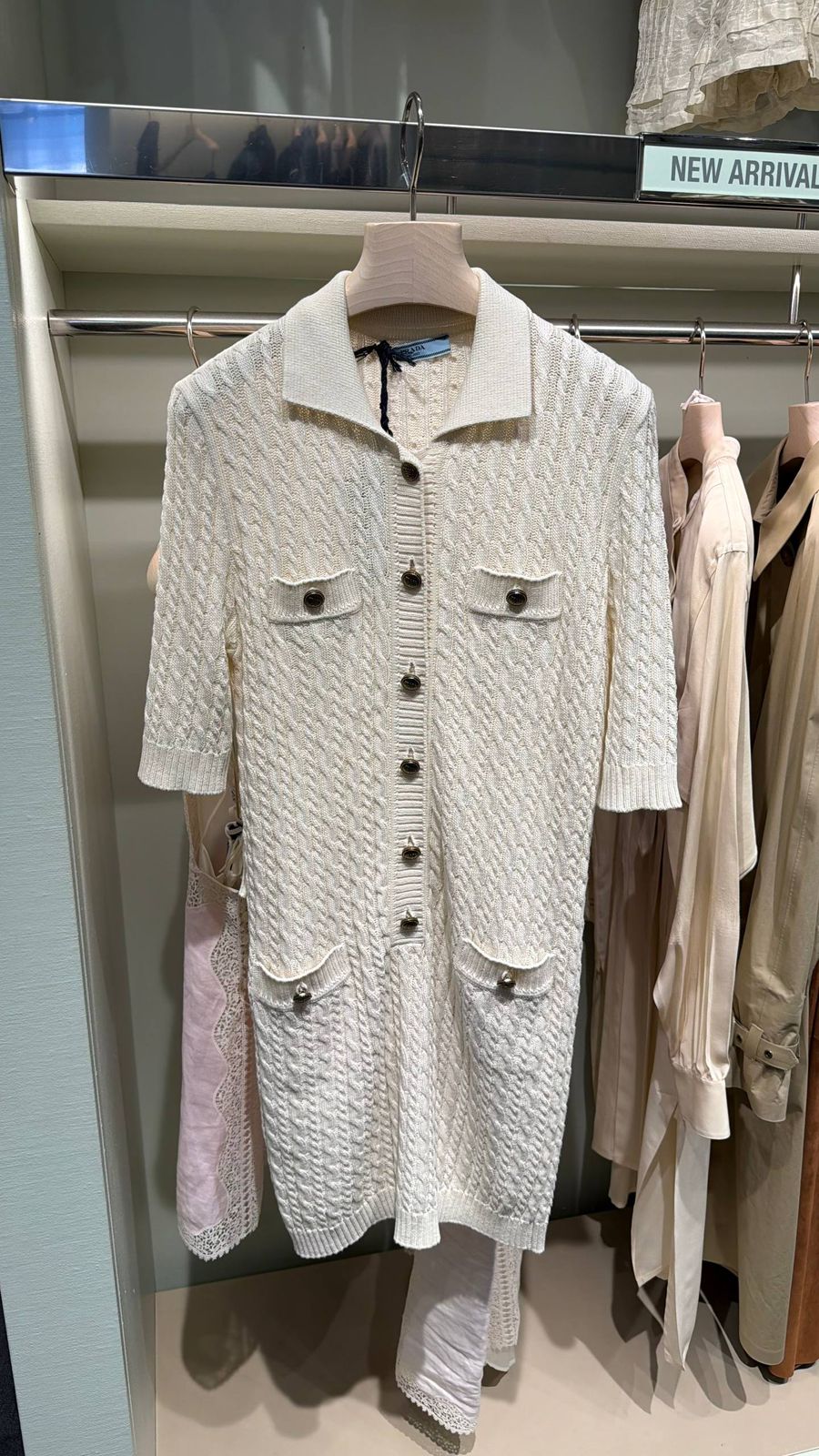 Cable-knit wool and cashmere cardigan