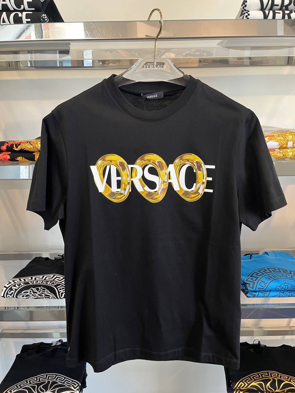 Gold Medusa Logo T-Shirt