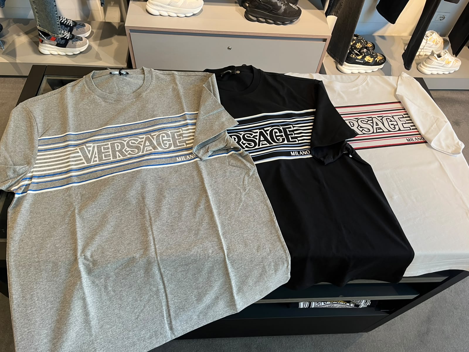 Milano Logo Striped T-Shirt