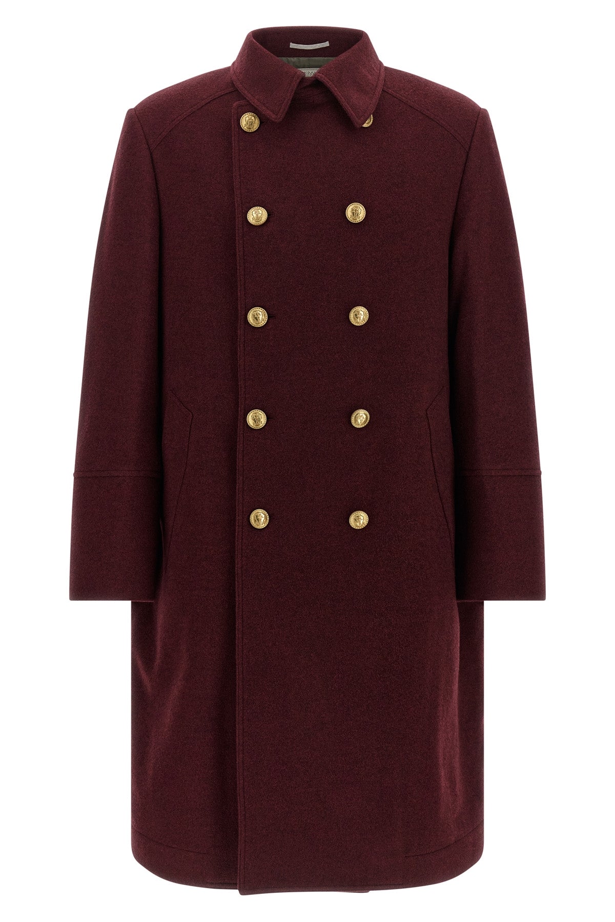 Cashmere double-breasted coat