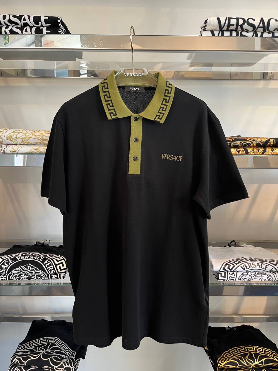 Greca Collar Polo Shirt