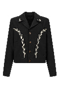 Western jacket with embroideries