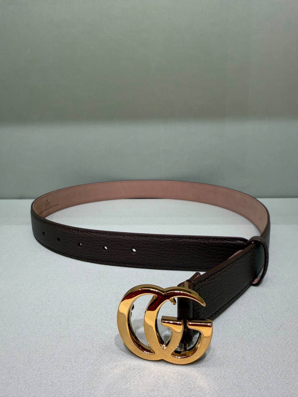 GG Marmont belt in GG denim