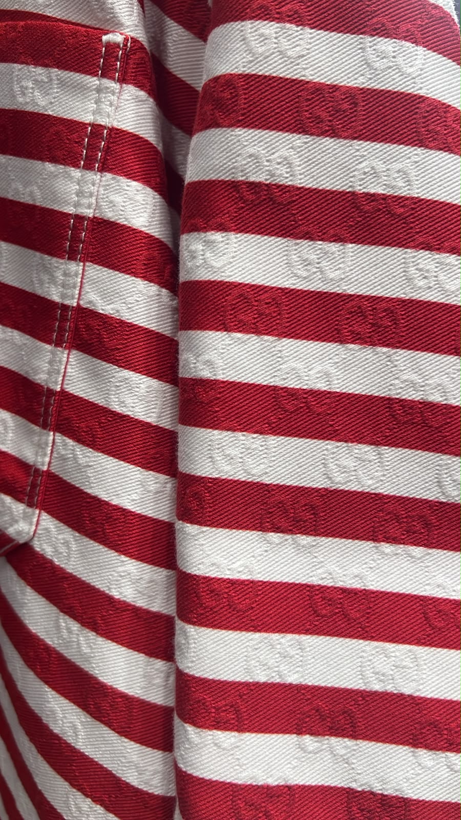 GG Jacquard Stripe Bowling Shirt